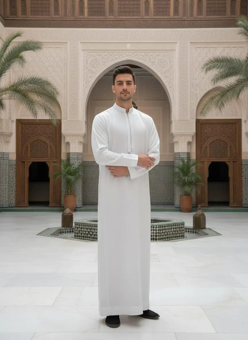 Off White Heritage Jubba Naya Pakistani Bazar